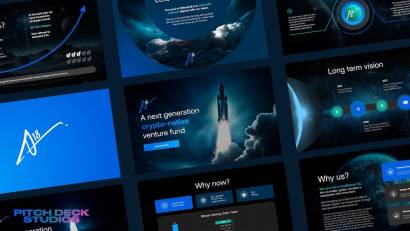 A18. Pitch Deck presentation showcasing cinematic designs and professional pitch decks.