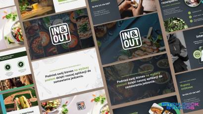 IN & OUT. Pitch Deck presentation showcasing cinematic designs and professional pitch decks.