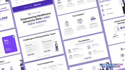 United Health Works. Pitch Deck presentation showcasing cinematic designs and professional pitch decks.