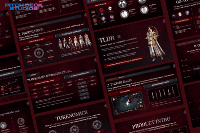 Gameplay - Pitch Deck presentation showcasing cinematic designs and professional pitch decks.
