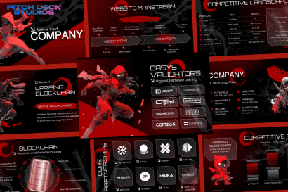 Gaming Project - Pitch Deck presentation showcasing cinematic designs and professional pitch decks.