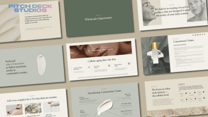 Pitch Deck Studios Powerpoint Presentation Template Design Example