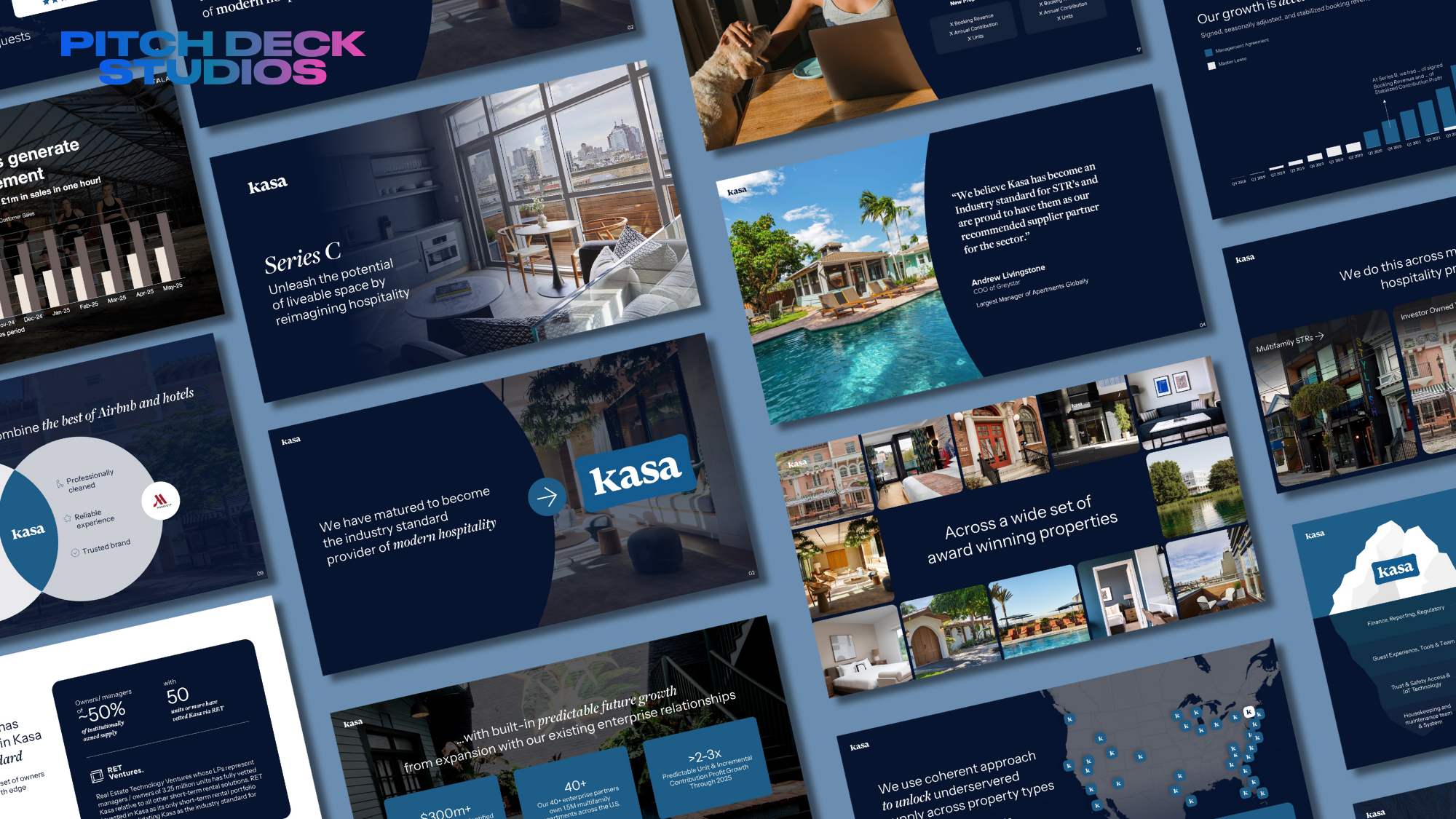 Pitch Deck Studios Powerpoint Presentation Template Design Example