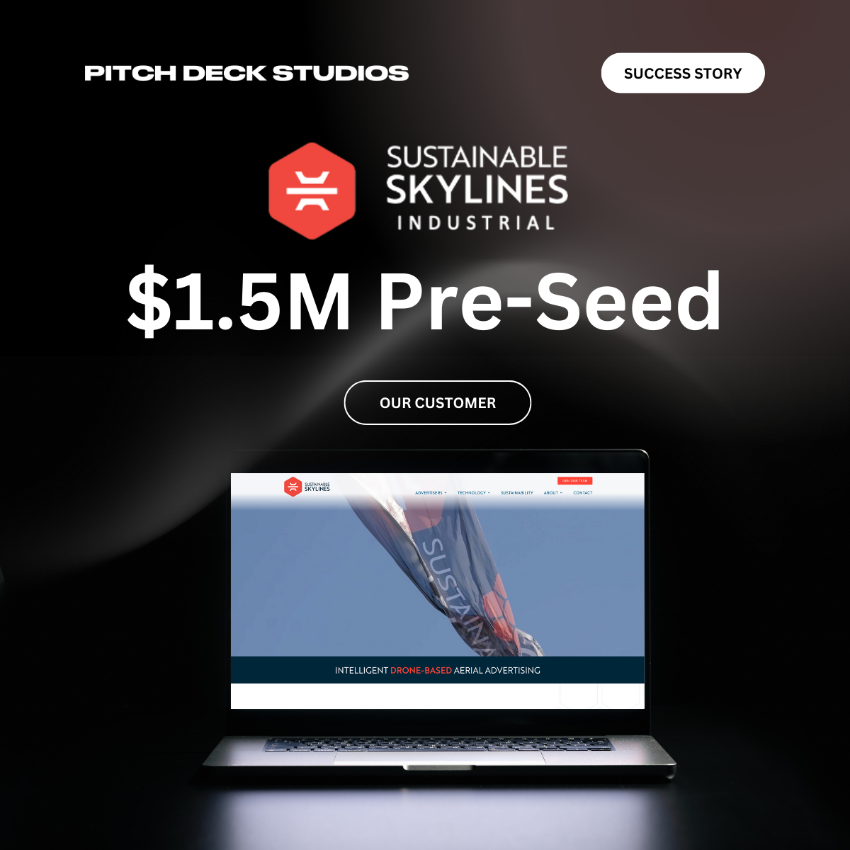 Successful Pre-Seed Round Pitch Deck example