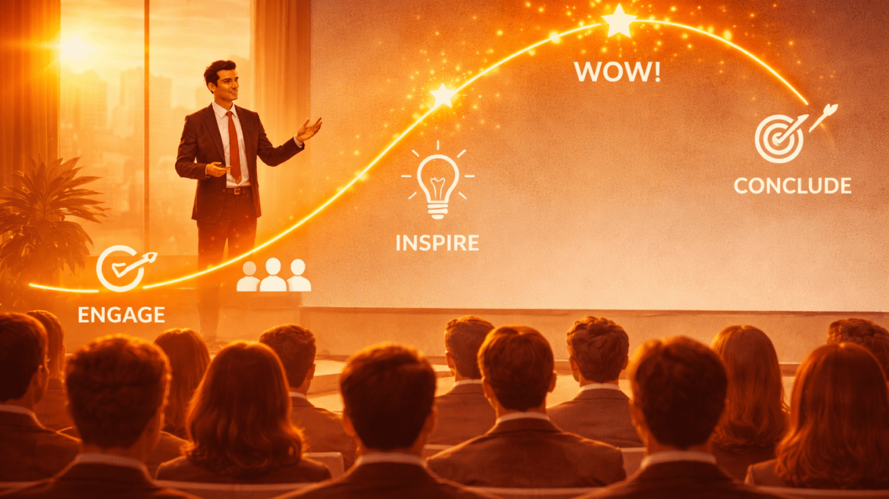 The emotional curve of great presentations