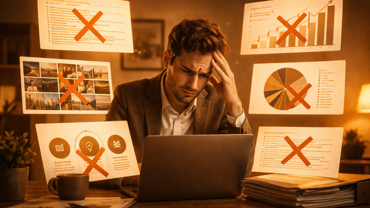 Mistakes that silently kill your pitch deck’s impact. Pitch deck mistakes